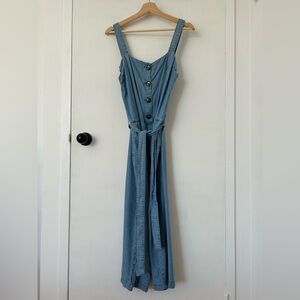 REITMANS BLUE DENIM JUMPSUIT SIZE L